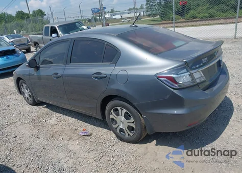 2013 Honda Civic Hybrid from USA, damaged, VIN 19XFB4F20DE001344